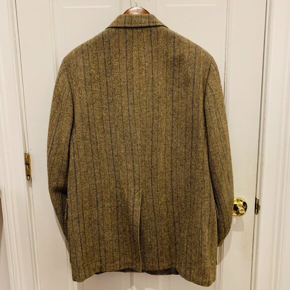 VINTAGE BROOKS BROTHERS Tweed Wool Blazer Sport Coat Jacket 43 R USA - Picture 10 of 16